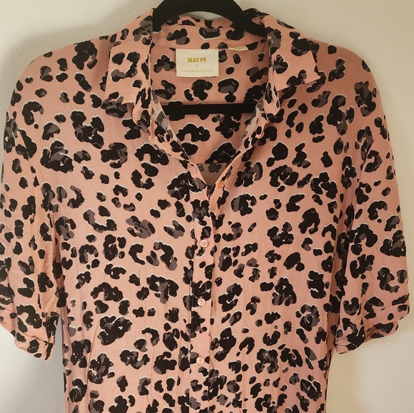 ANTHRO Maeve Cheetah Top - Picture 4 of 6